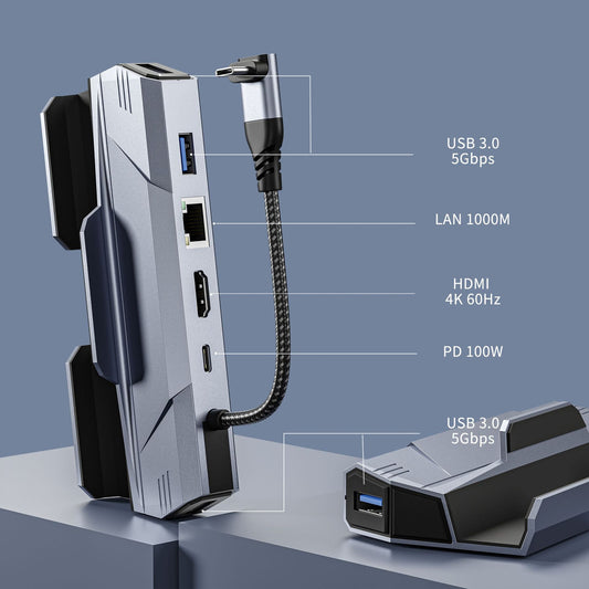 Game console base stand dock extender