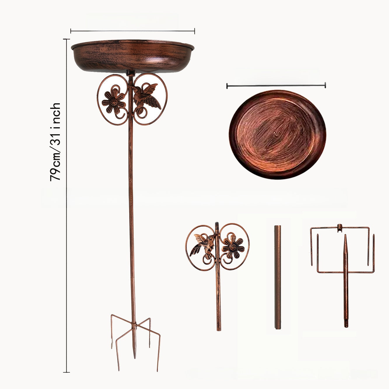 Garden Bird Feeder and Bath