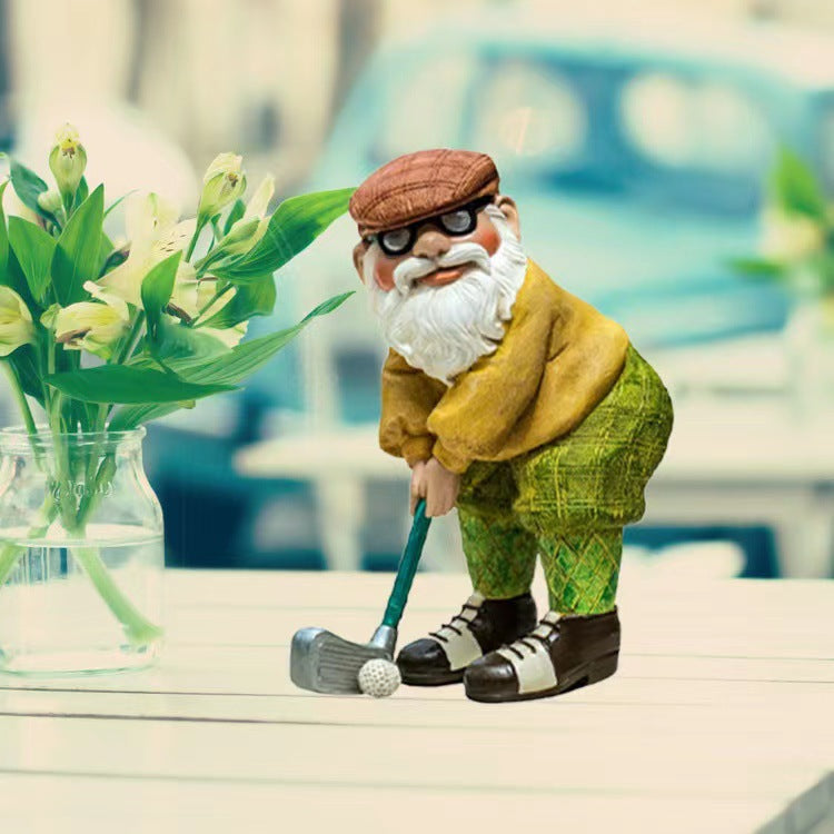 Garden Gnome Golf Decoration