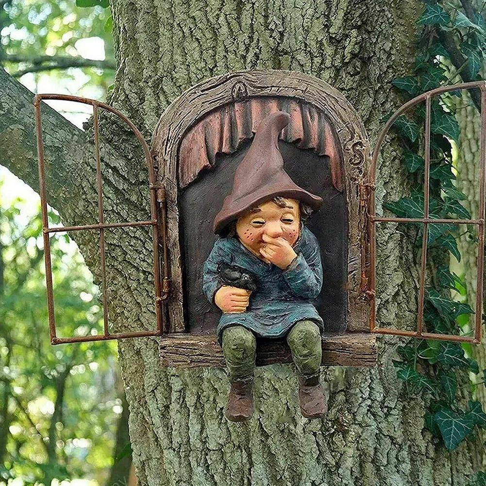Garden Gnome Resin Statue Decorations
