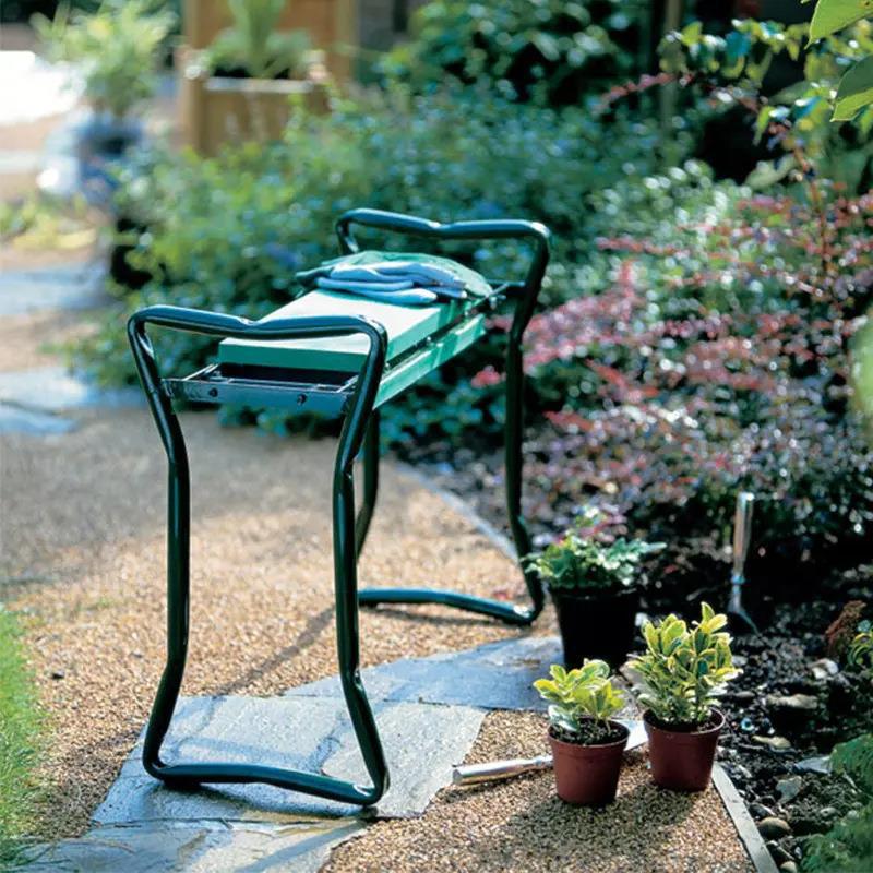 Garden Kneeling Stool with Tool Bag
