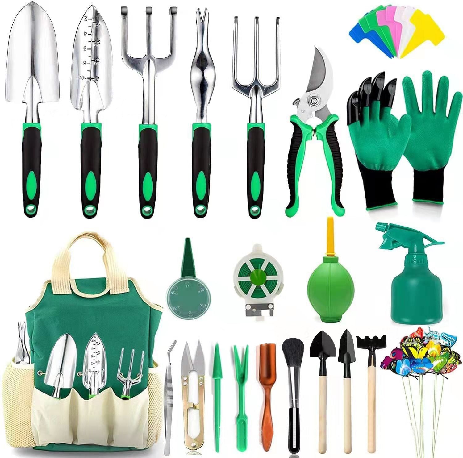 Garden Tool Set with Spray Kettles and Gloves