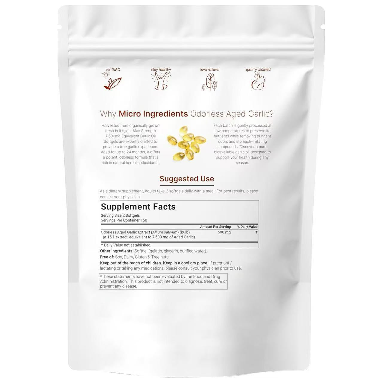 Garlic Extract Softgel Capsules