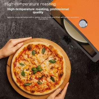 Gas Pizza Oven with Automatic Rotation and Temperature Control