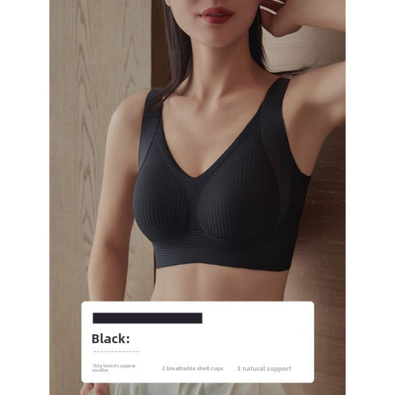 Gathering Anti-sagging Big Chest Bra