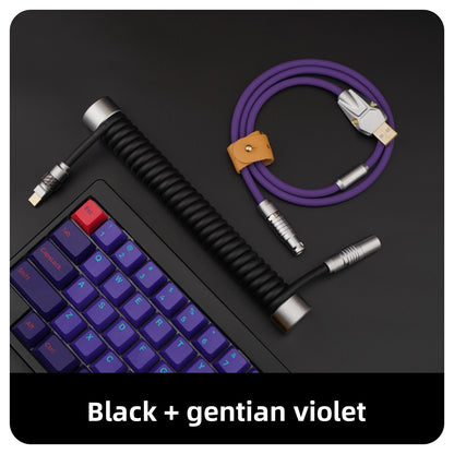 Gc Customized Keyboard Data Cable Compatible with Wooting Rear-Mounted 8K Weighted Rod, Luminous Head, Rubber Summary