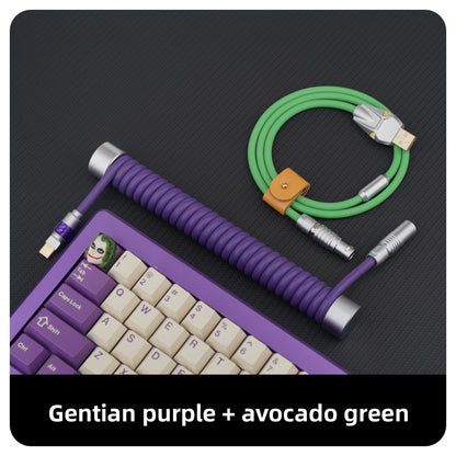 Gc Customized Keyboard Data Cable Compatible with Wooting Rear-Mounted 8K Weighted Rod, Luminous Head, Rubber Summary