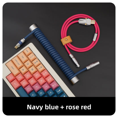 Gc Customized Keyboard Data Cable Compatible with Wooting Rear-Mounted 8K Weighted Rod, Luminous Head, Rubber Summary