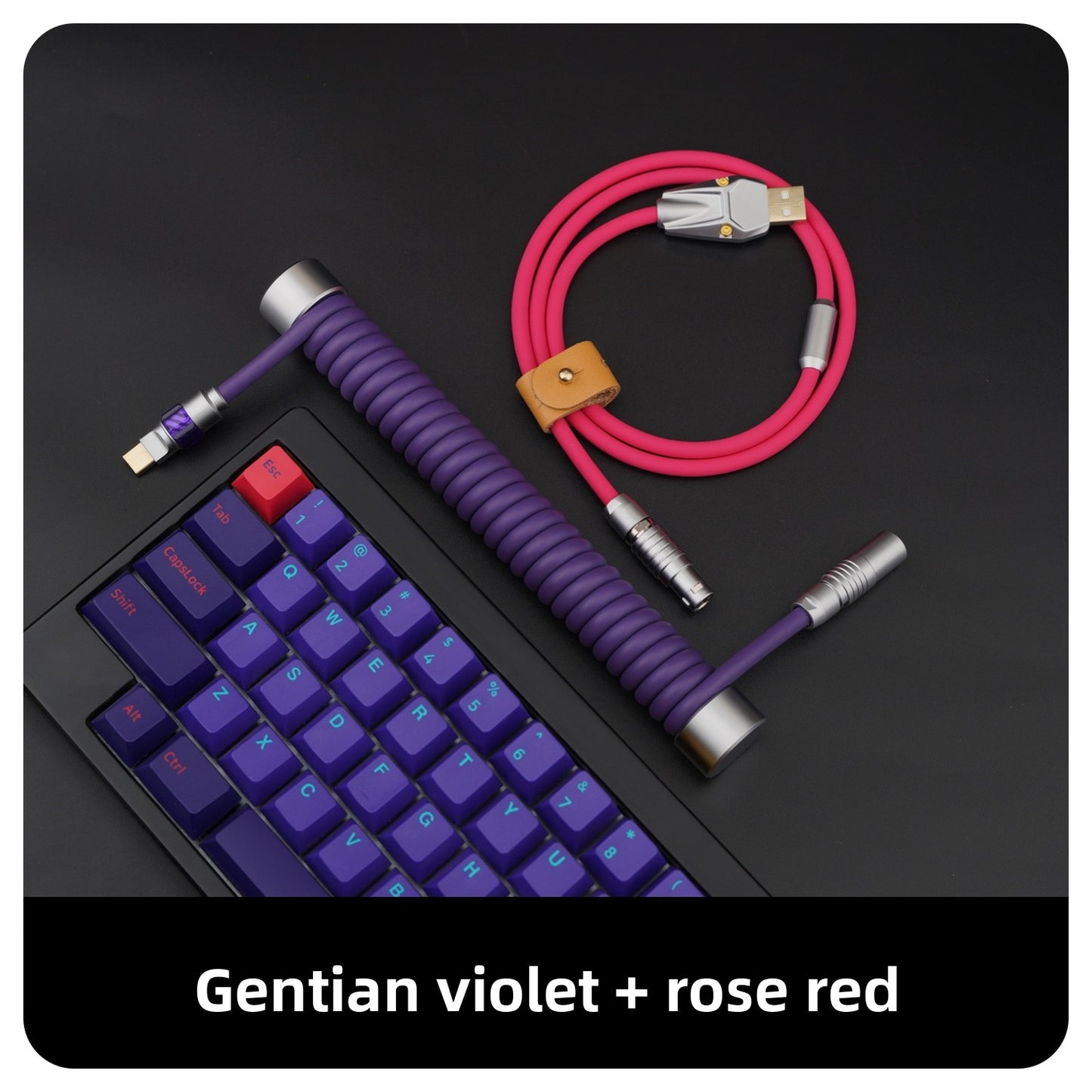 Gc Customized Keyboard Data Cable Compatible with Wooting Rear-Mounted 8K Weighted Rod, Luminous Head, Rubber Summary