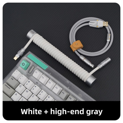 Gc Customized Keyboard Data Cable Compatible with Wooting Rear-Mounted 8K Weighted Rod, Luminous Head, Rubber Summary