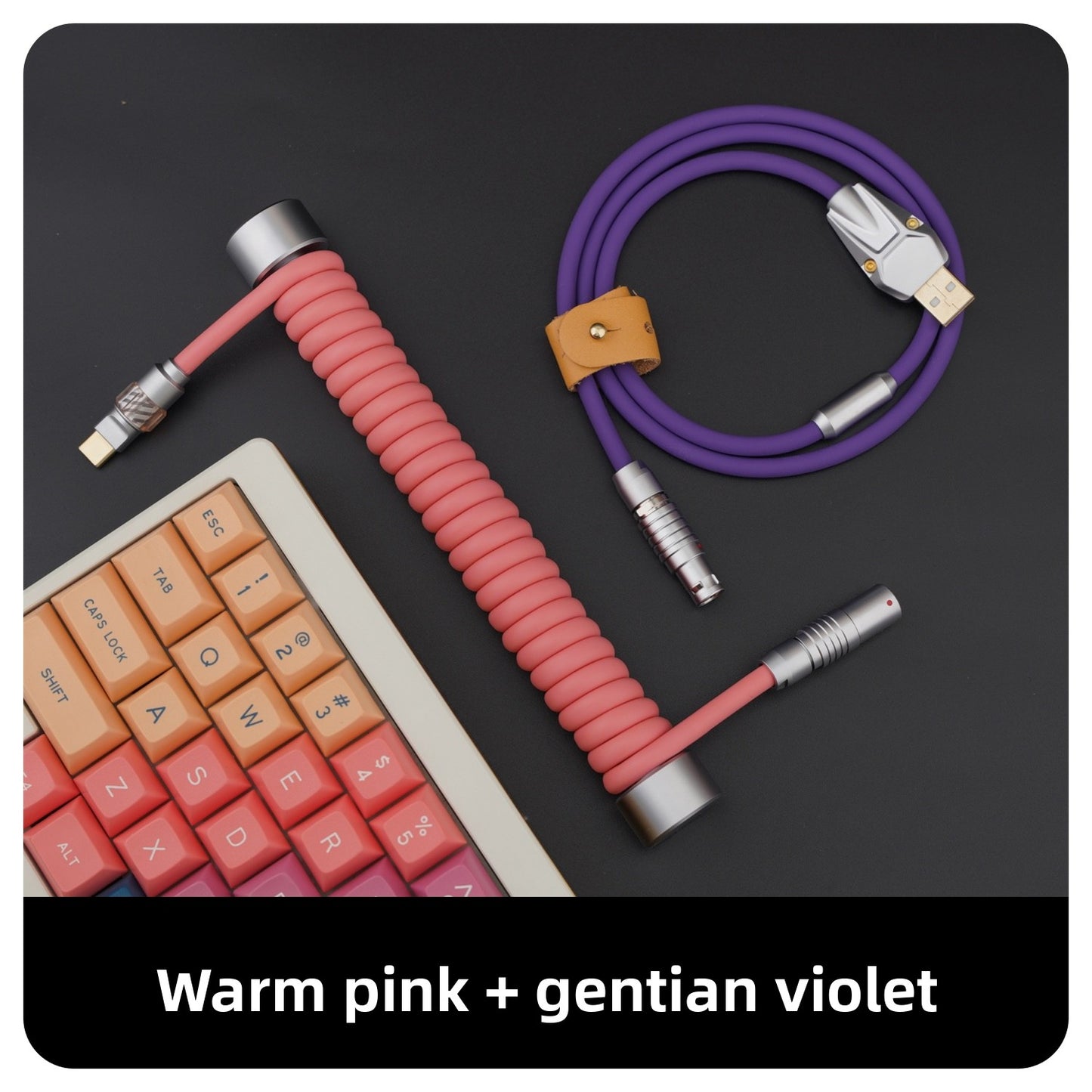 Gc Customized Keyboard Data Cable Compatible with Wooting Rear-Mounted 8K Weighted Rod, Luminous Head, Rubber Summary