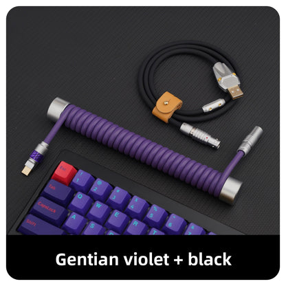 Gc Customized Keyboard Data Cable Compatible with Wooting Rear-Mounted 8K Weighted Rod, Luminous Head, Rubber Summary