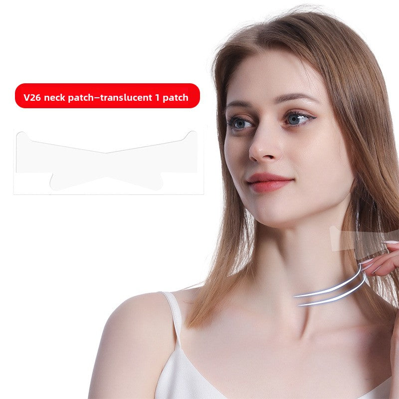 gel elastic fabric neck texture patches