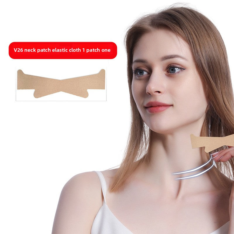gel elastic fabric neck texture patches