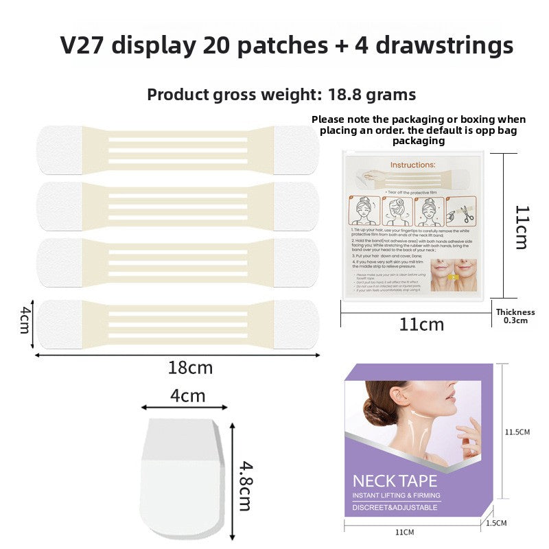 gel elastic fabric neck texture patches