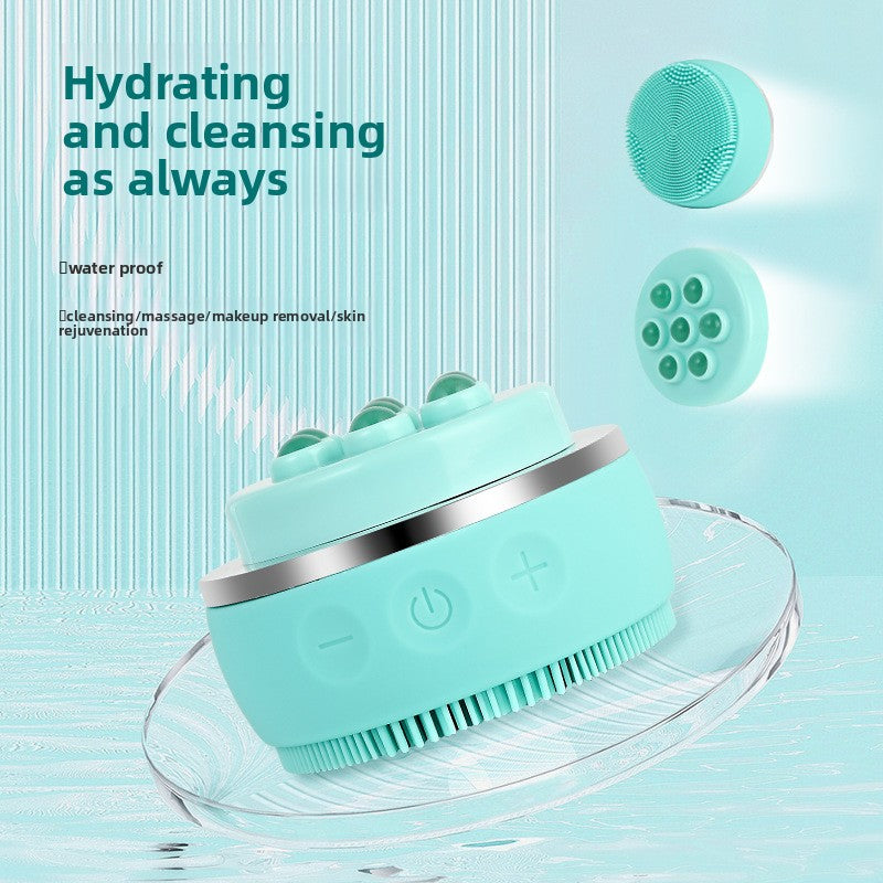 Gel facial cleansing device