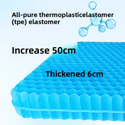 Gel Honeycomb Seat Cushion with Non-Slip Cover