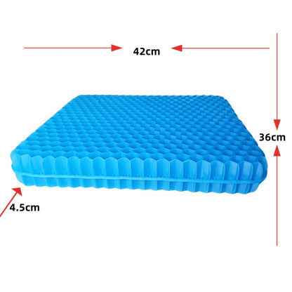 Gel Honeycomb Seat Cushion with Non-Slip Cover
