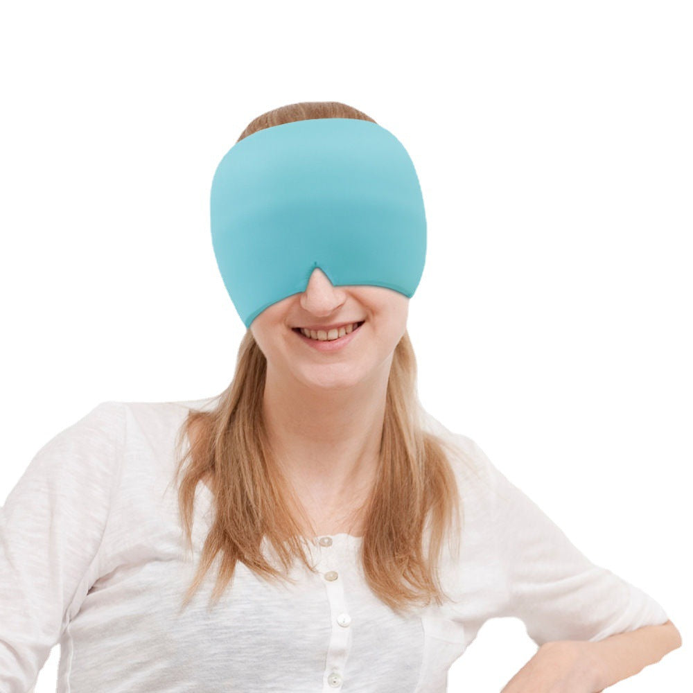 Gel Migraine Relief Hat Hot Cold Compress Head Wrap