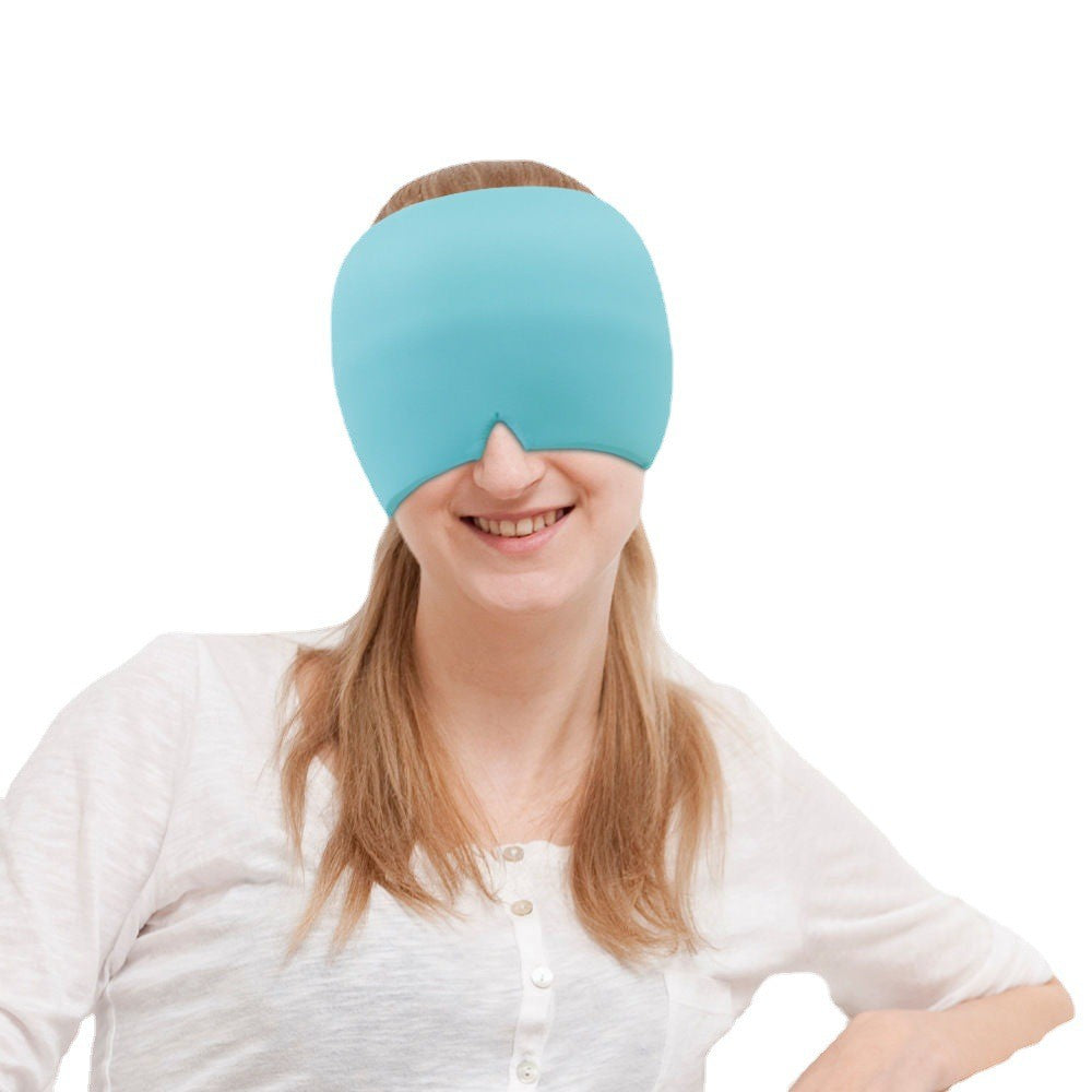 Gel Migraine Relief Hat Hot Cold Compress Head Wrap