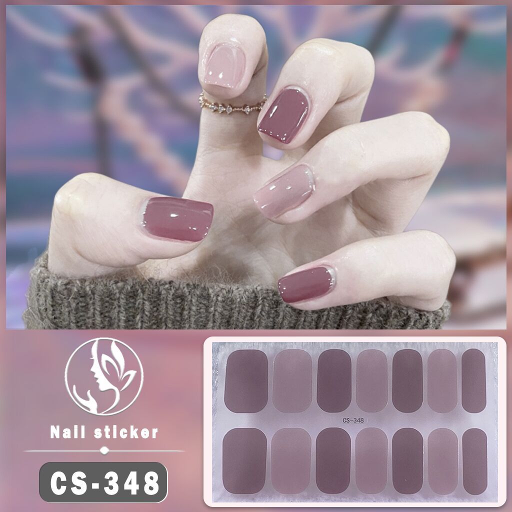 Gel Nail Stickers Waterproof Manicure Decals