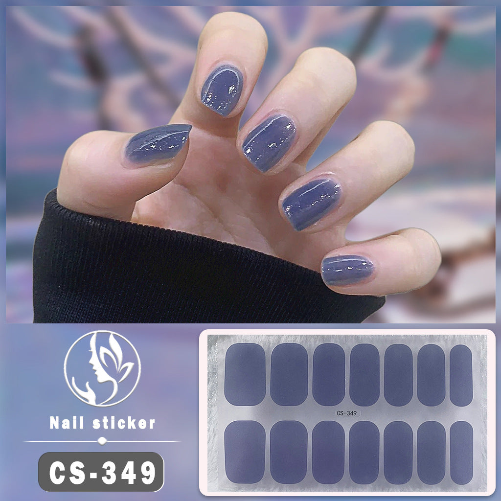 Gel Nail Stickers Waterproof Manicure Decals