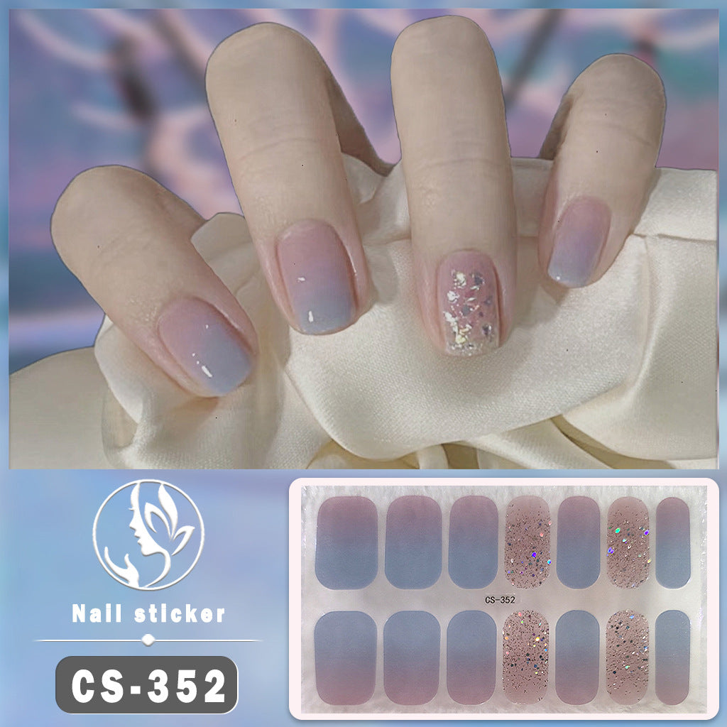 Gel Nail Stickers Waterproof Manicure Decals