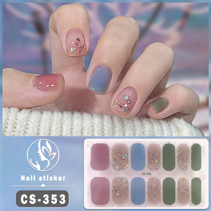 Gel Nail Stickers Waterproof Manicure Decals