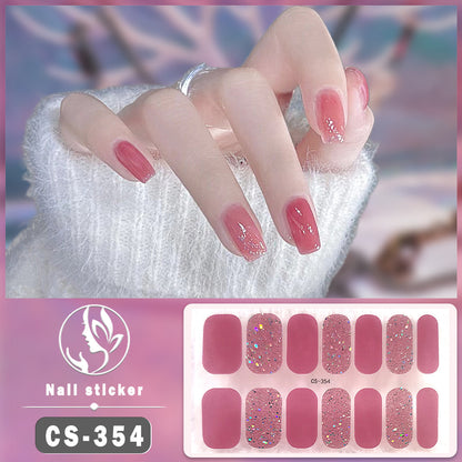Gel Nail Stickers Waterproof Manicure Decals