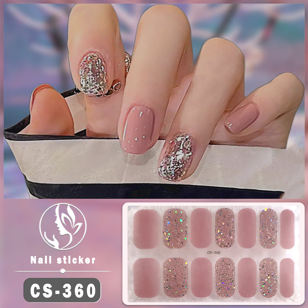 Gel Nail Stickers Waterproof Manicure Decals