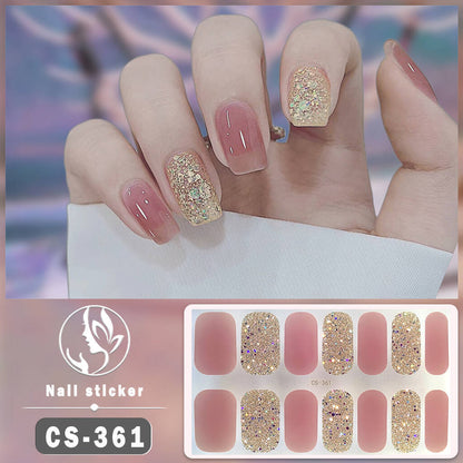 Gel Nail Stickers Waterproof Manicure Decals
