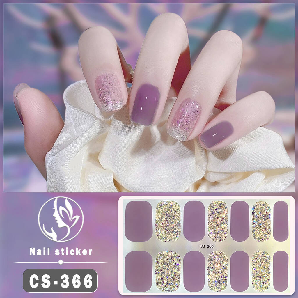 Gel Nail Stickers Waterproof Manicure Decals