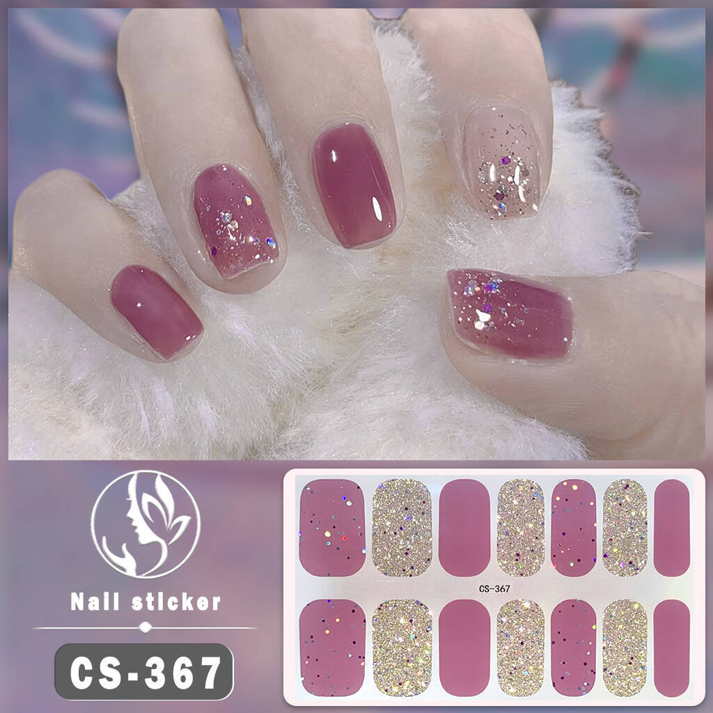 Gel Nail Stickers Waterproof Manicure Decals