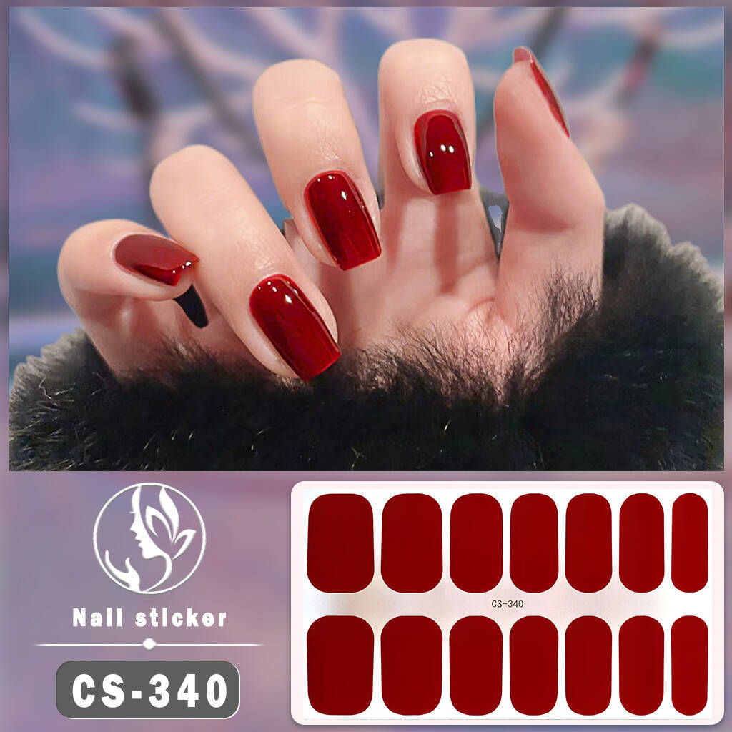 Gel Nail Stickers Waterproof Manicure Decals