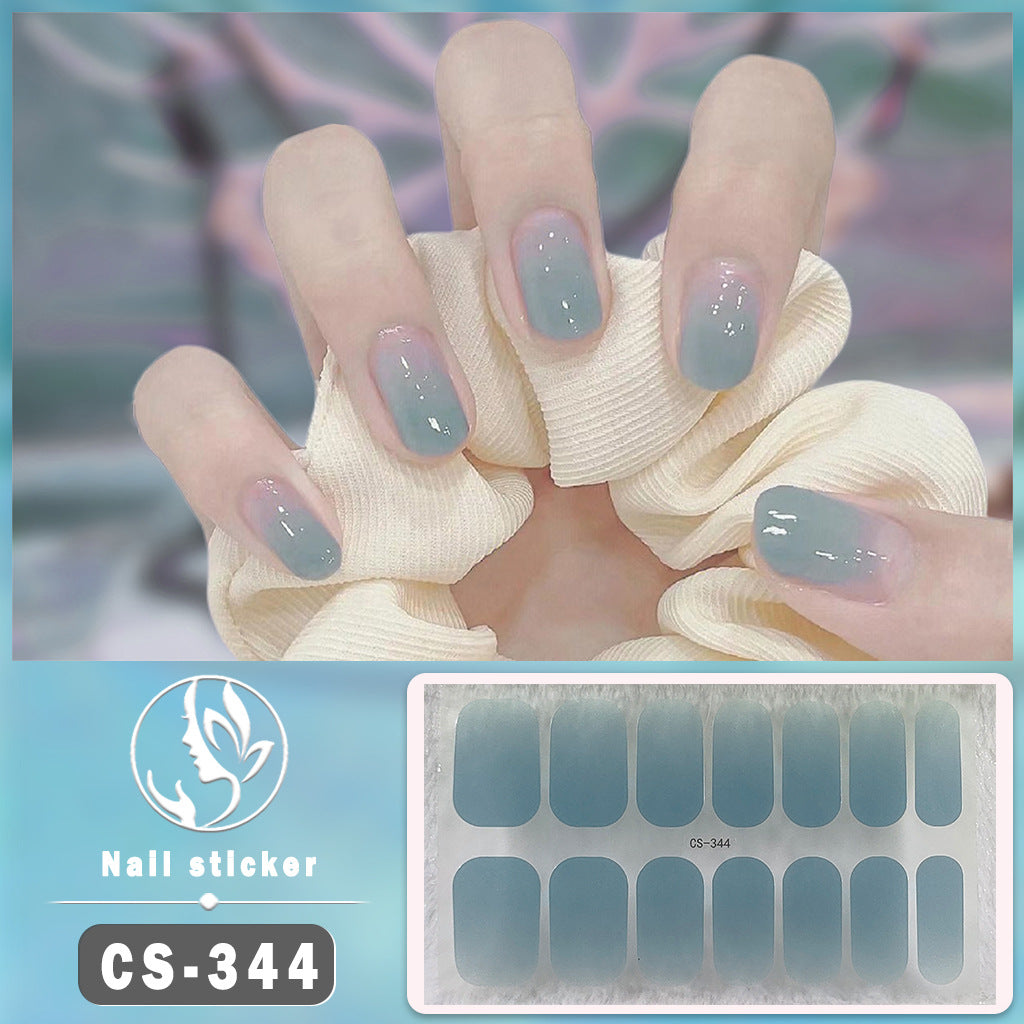 Gel Nail Stickers Waterproof Manicure Decals