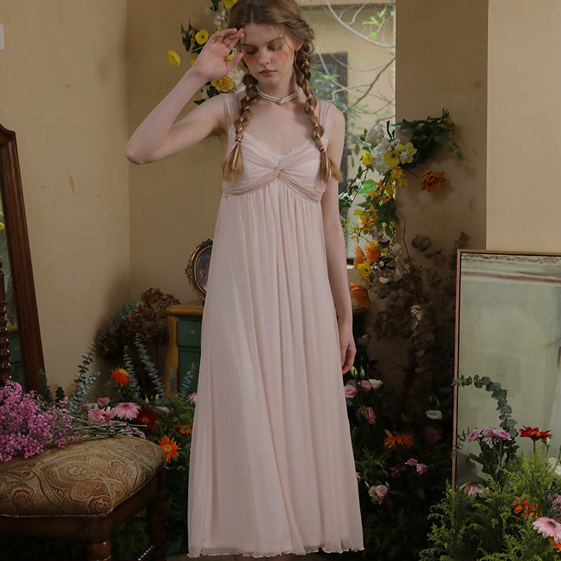 Gentle and pure desire style strappy nightgown