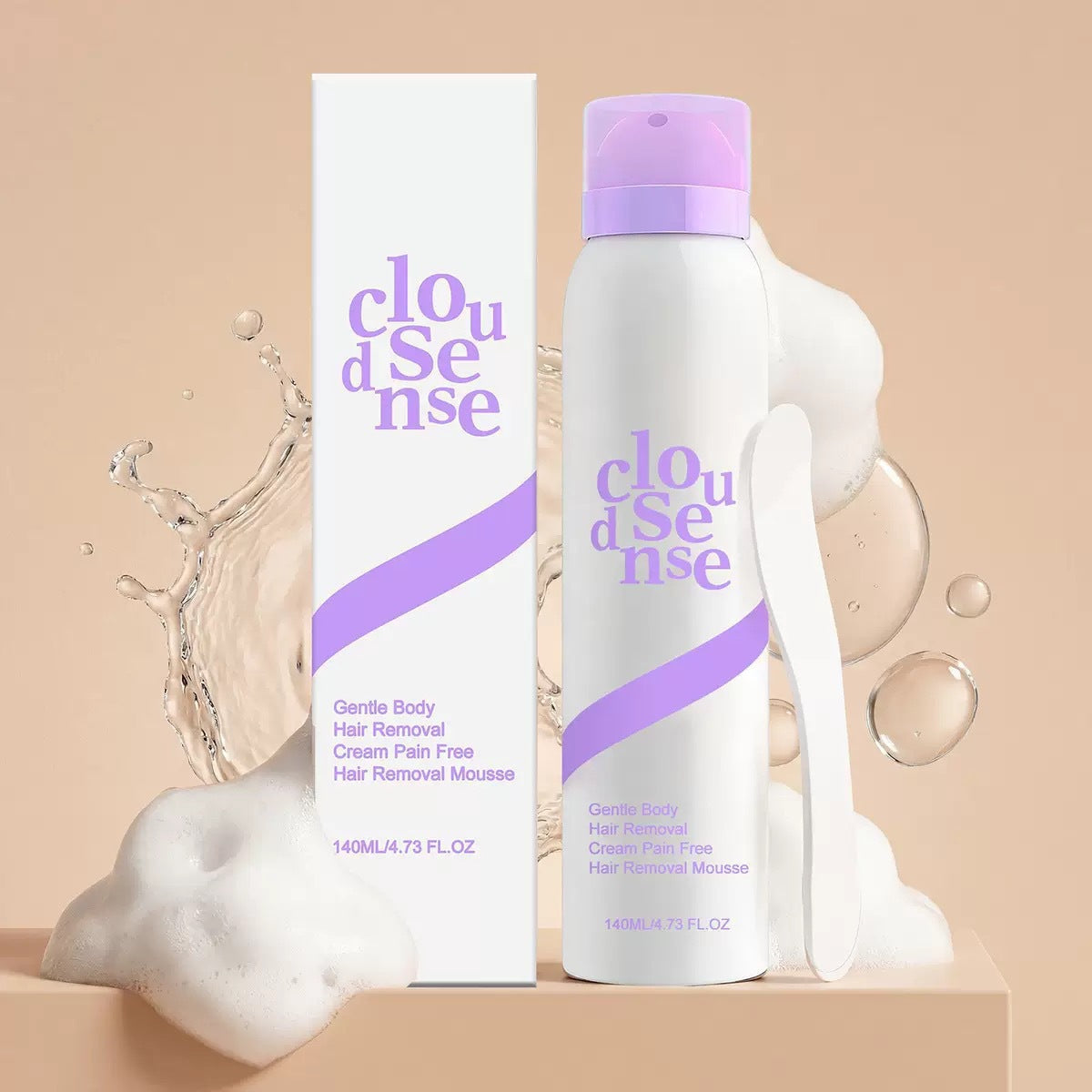 Gentle hair removal mousse