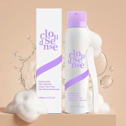 Gentle hair removal mousse