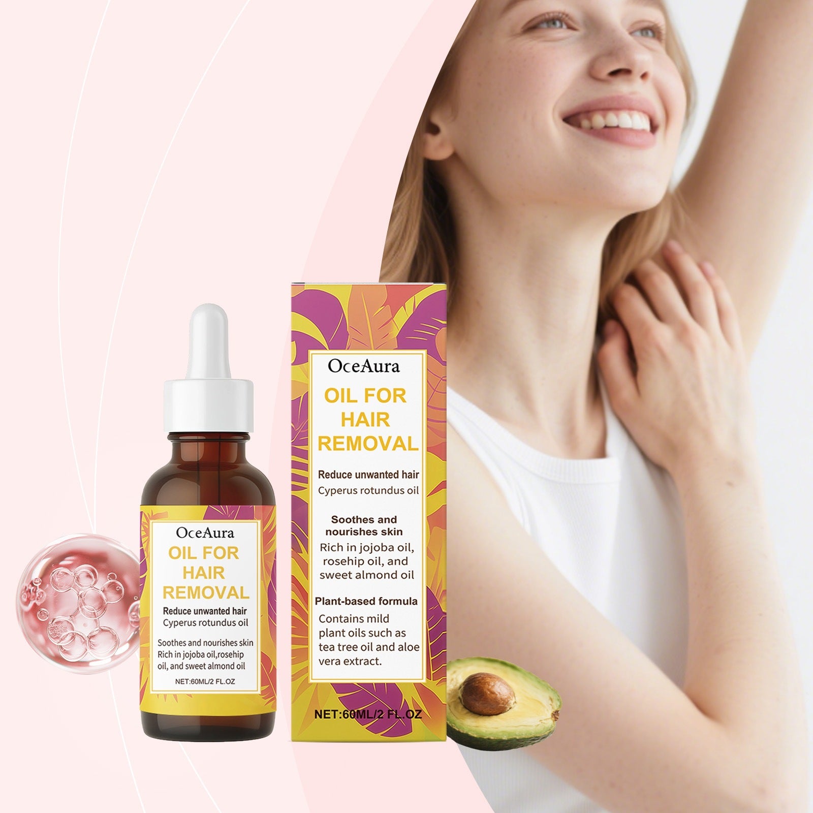 Gentle Hair Removal Oil