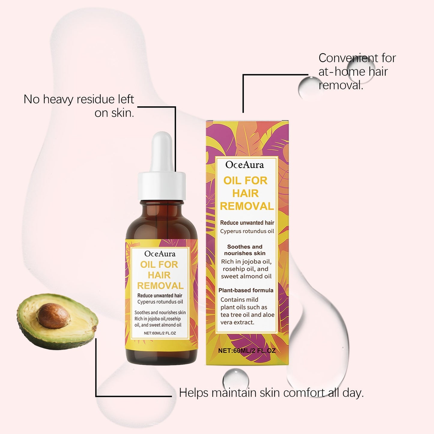 Gentle Hair Removal Oil