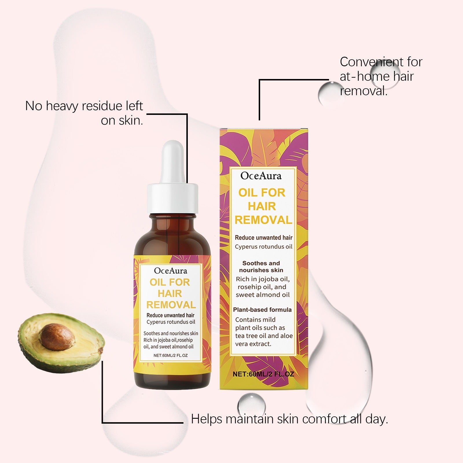 Gentle Hair Removal Oil