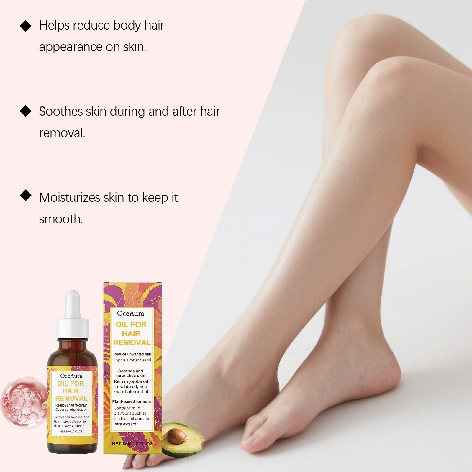 Gentle Hair Removal Oil