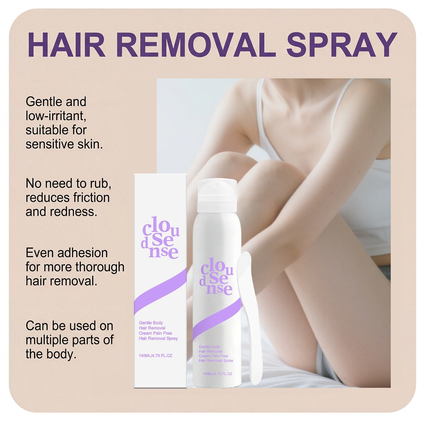Gentle Hair Removal Spray