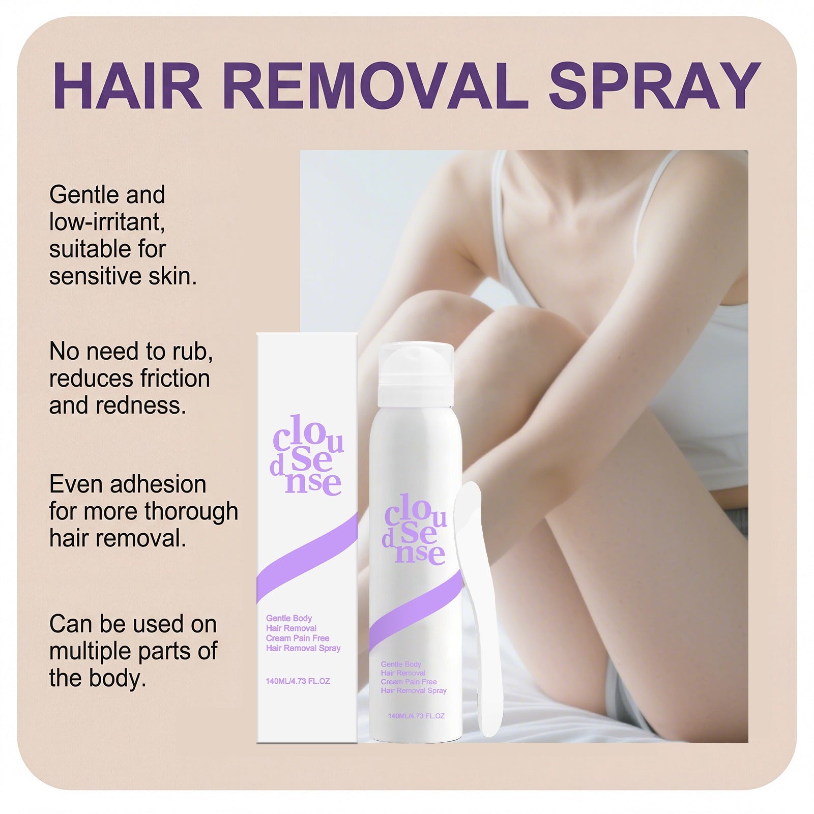 Gentle Hair Removal Spray