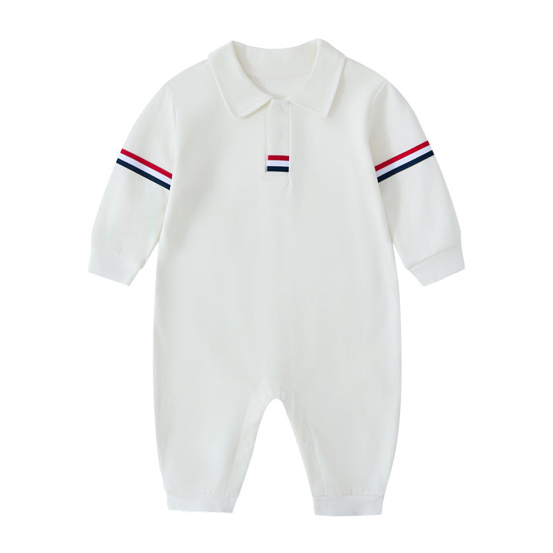 Gentleman Baby Cotton Jumpsuit Long Sleeve Romper