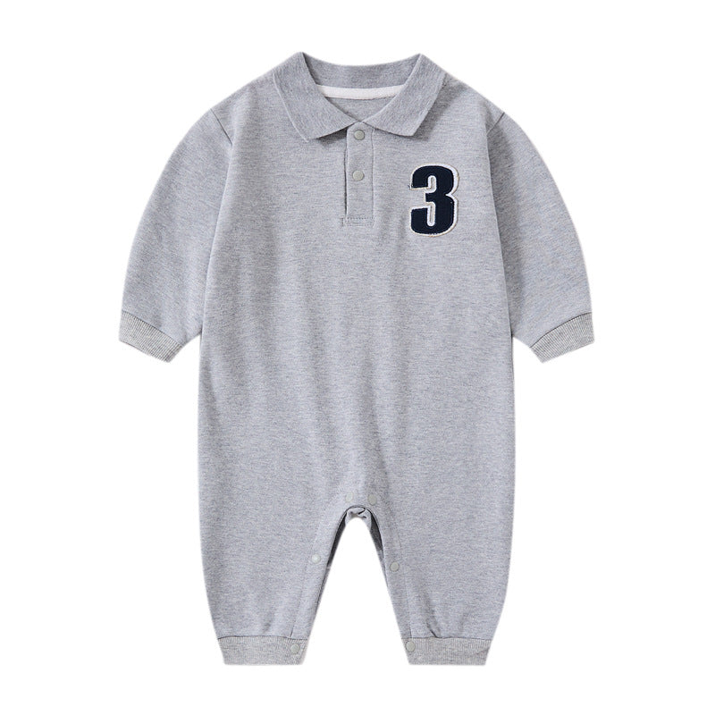Gentleman Baby Cotton Jumpsuit Long Sleeve Romper
