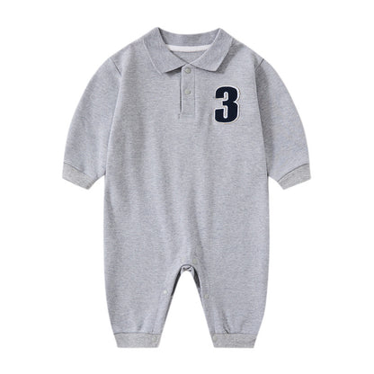 Gentleman Baby Cotton Jumpsuit Long Sleeve Romper