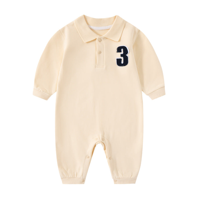 Gentleman Baby Cotton Jumpsuit Long Sleeve Romper