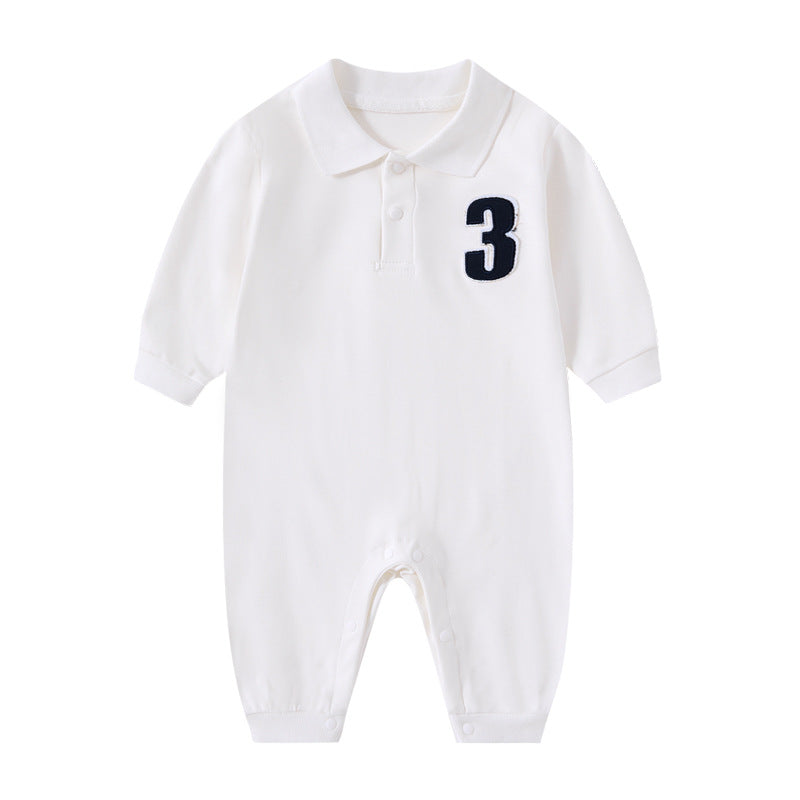 Gentleman Baby Cotton Jumpsuit Long Sleeve Romper