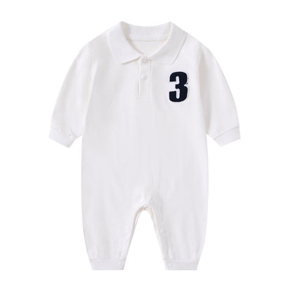 Gentleman Baby Cotton Jumpsuit Long Sleeve Romper